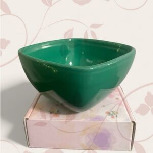 Bizzirri Made In Italy Italian Ceramic Square Bowl-Dark Green